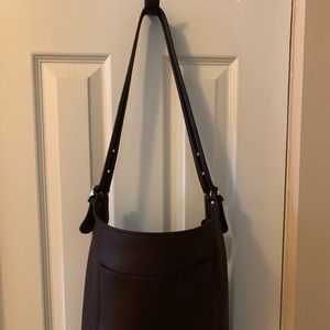 Vintage Leather Coach Shoulder Bag